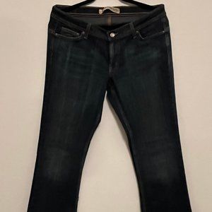 Express Precision Fit Cetine Flare, Dark wash